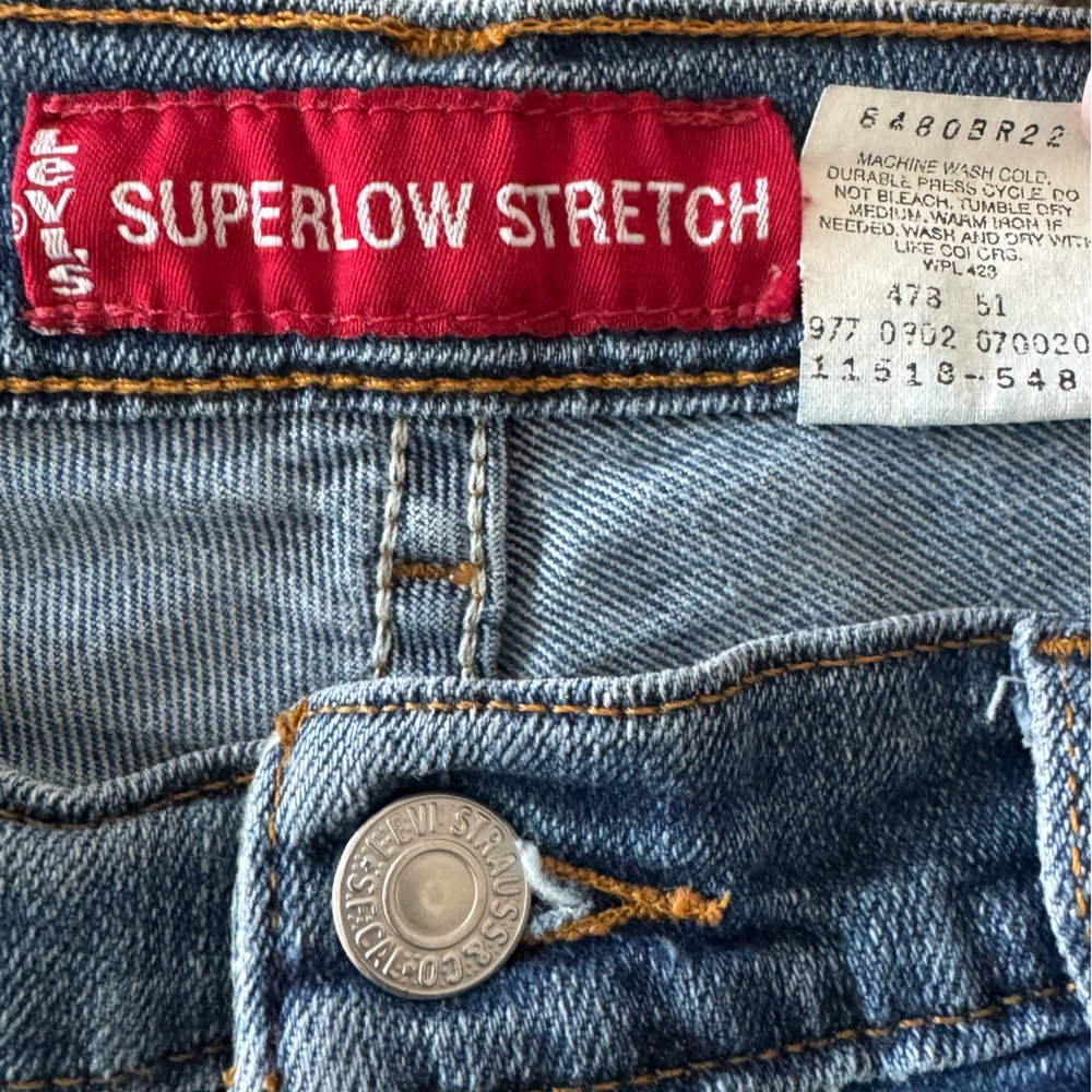 Levi's Blue Flare & Wide Leg Jeans - Picture 7 of 8